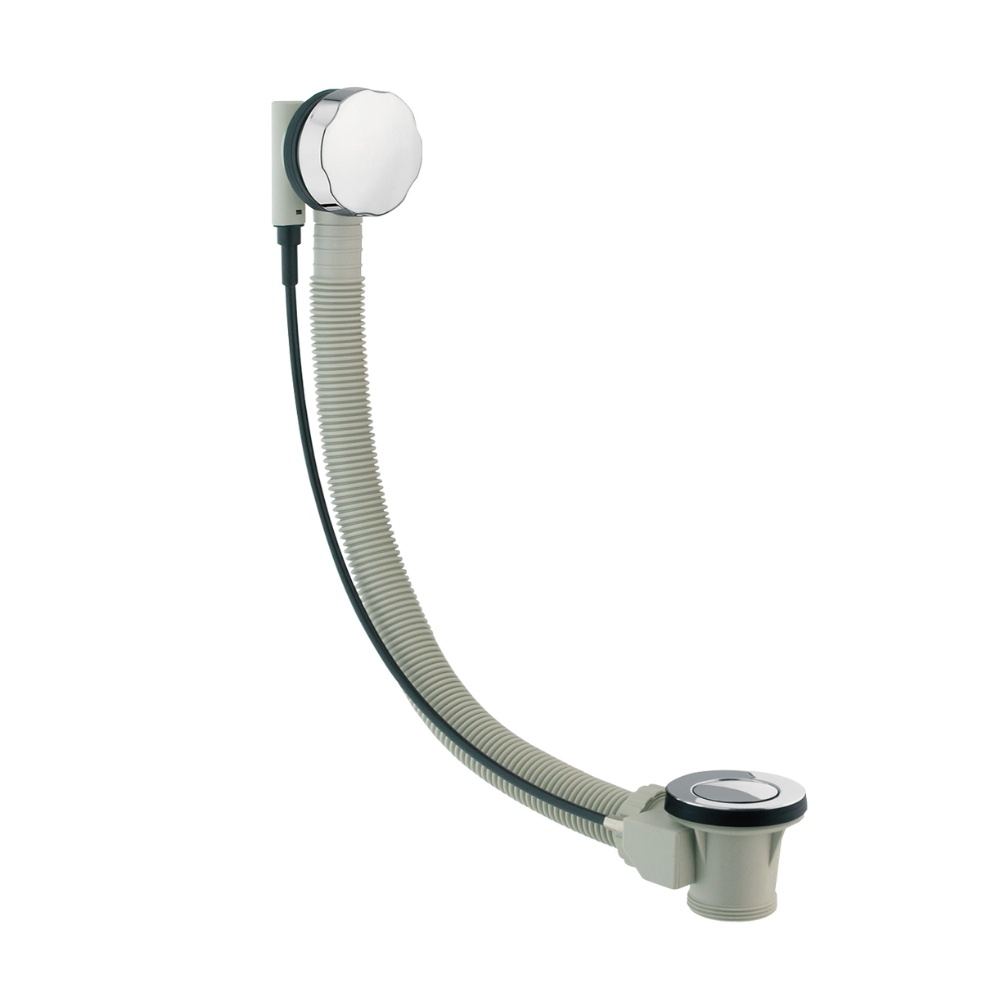 Product Cut out image of the JTP Chrome Extended Bath Pop Up Waste